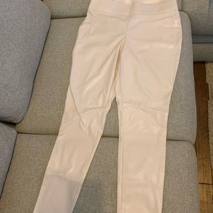 Woman’s Cream/Off White Faux Leather pants.